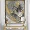 Designart - Marble Gold and Black II - Modern & Contemporary Canvas in Gold Frame
